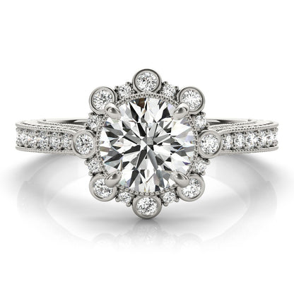  Lab-Grown Diamond Halo Engagement Ring