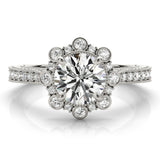  Lab-Grown Diamond Halo Engagement Ring