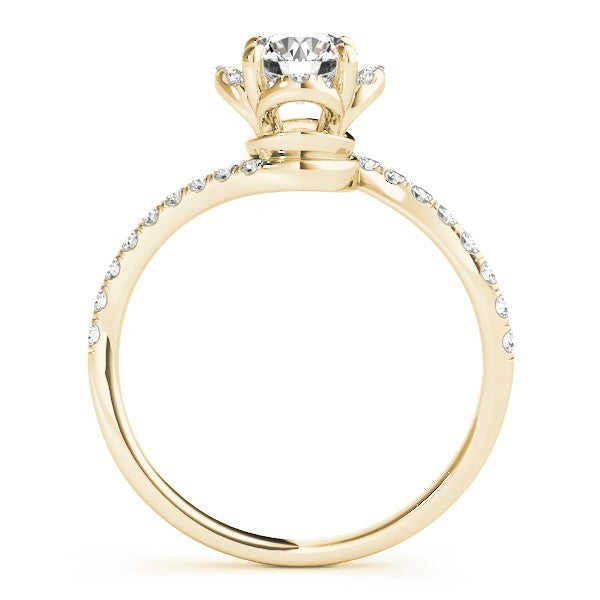 Lab Grown Round Diamond Halo Engagement Ring