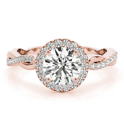  Lab-Grown Diamond Halo Engagement Ring in Platinum 