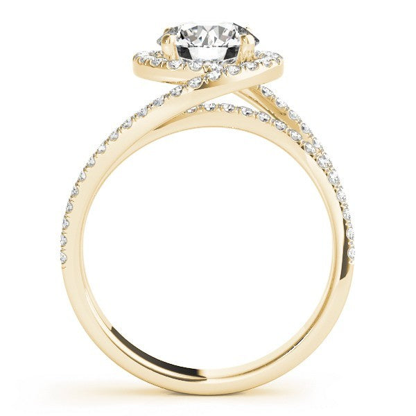 Lab-Grown Diamond Halo Engagement Ring 