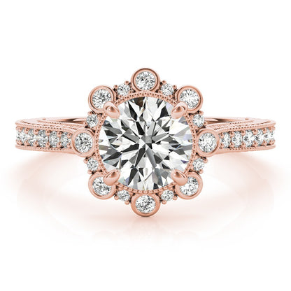 Lab-Grown Diamond Halo Engagement Ring