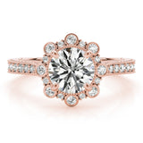 Lab-Grown Diamond Halo Engagement Ring