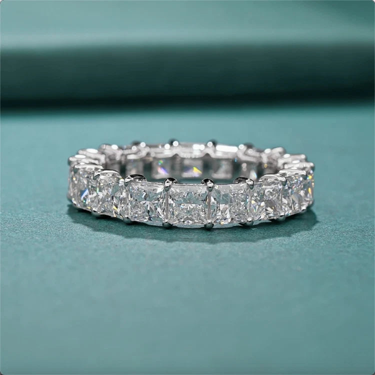 Princess Lab Grown Diamond Full Eternity Ring Platinum