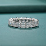 Princess Lab Grown Diamond Full Eternity Ring Platinum