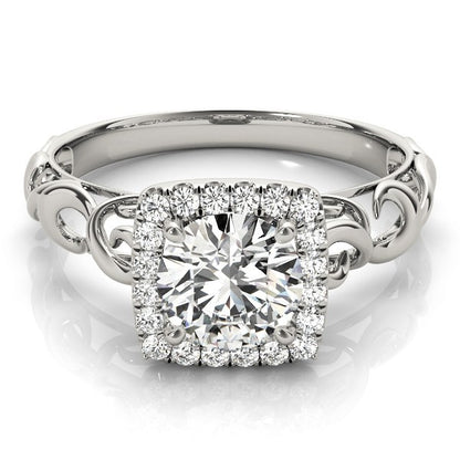  Lab-Grown Diamond Halo Engagement Ring