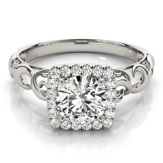  Lab-Grown Diamond Halo Engagement Ring