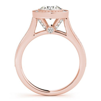Lab-Grown Diamond Halo Engagement Ring 