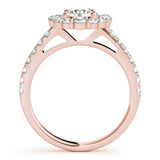 Lab Grown Diamond Halo Engagement Ring 