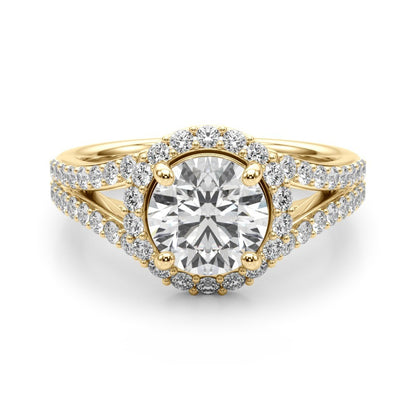 Lab-Grown Diamond Halo Engagement Ring 