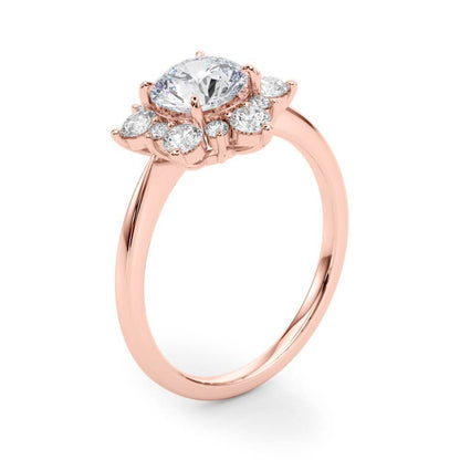 Lab-Grown Diamond Halo Engagement Ring in Platinum