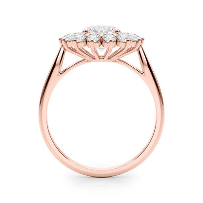 Lab-Grown Diamond Halo Engagement Ring in Platinum  DE/VS 2.00 CT
