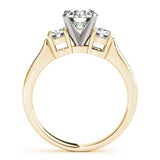 0.50Ct To 2.00Ct Lab Grown Round Diamond 3 Stone Engagement Ring Platinum