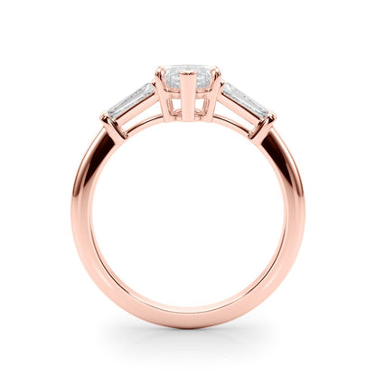 Lab-Grown Marquise Cut Diamond 3 Stone Engagement Ring