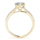 Lab Grown Round Diamond Halo Engagement Ring