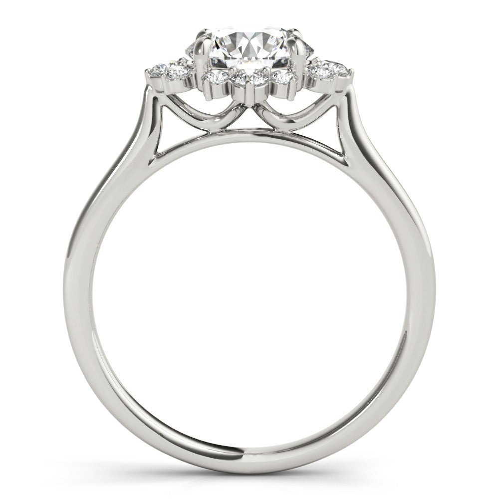 Lab-Grown Diamond Halo Engagement Ring