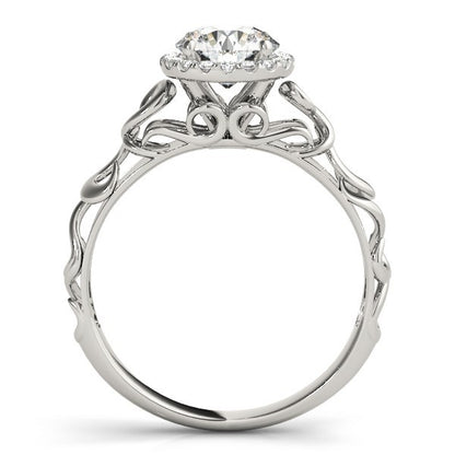 Lab-Grown Diamond Halo Engagement Ring