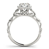 Lab-Grown Diamond Halo Engagement Ring