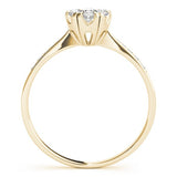 Lab Grown Round Diamond Halo Engagement Ring