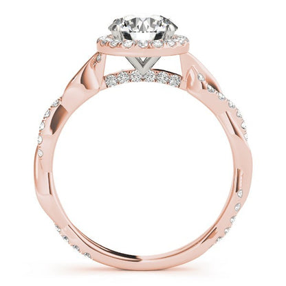 Lab-Grown Diamond 2.00 CT DE/VS Halo Engagement Ring in Platinum
