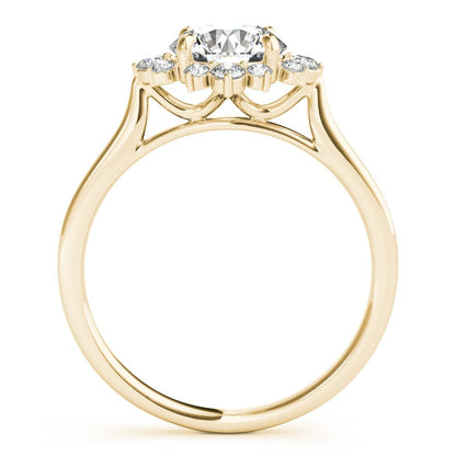 Lab-Grown Diamond Halo Engagement Ring
