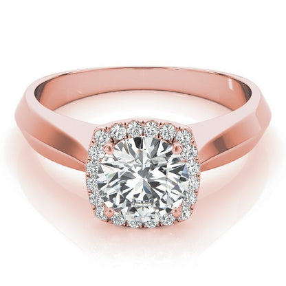 Lab-Grown Diamond Halo Engagement Ring