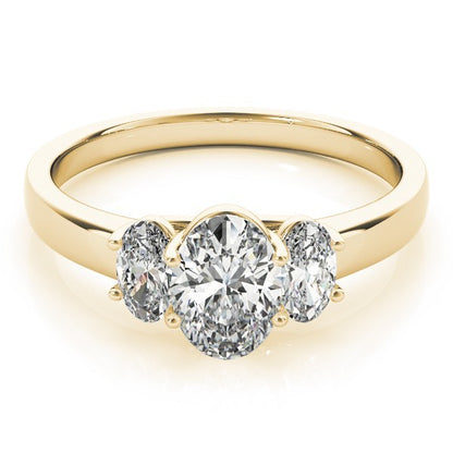 Luxury! DE/VS 2.00CT Lab Grown Oval Cut Diamond Trilogy Engagement Ring Platinum