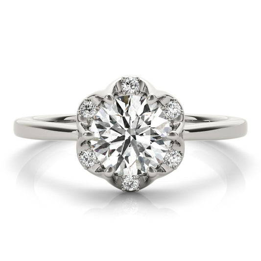 Lab-Grown Diamond 2.00 CT DE/VS Halo Engagement Ring in Platinum
