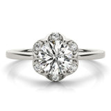 Lab-Grown Diamond 2.00 CT DE/VS Halo Engagement Ring in Platinum