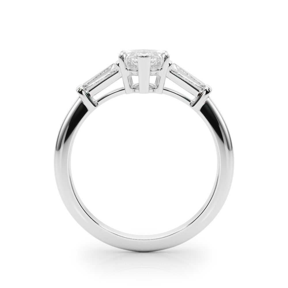 Lab-Grown Marquise Cut Diamond 3 Stone Engagement Ring