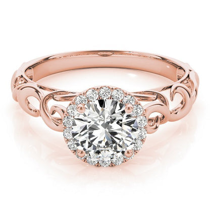 Lab-Grown Diamond Halo Engagement Ring