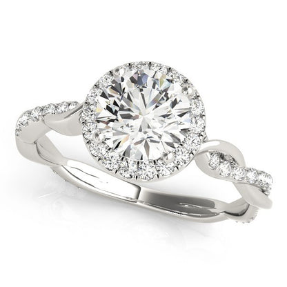 Lab-Grown Diamond 2.00 CT DE/VS Halo Engagement Ring in Platinum