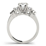 Lab Grown Round Diamond 3 Stone Engagement Ring