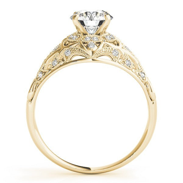 Lab Grown Round Diamond Halo Engagement Ring