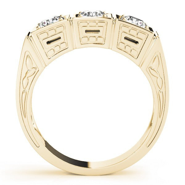 2.00Ct Lab Grown Round Diamond 3 Stone Engagement Ring In Platinum