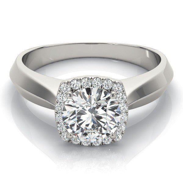 Lab-Grown Diamond Halo Engagement Ring