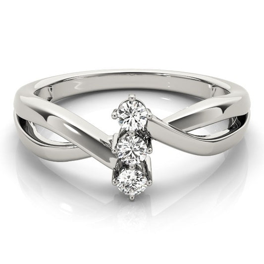 2.00Ct  DE/VS Round Lab Grown Diamond 3 Stone Engagement Ring Platinum