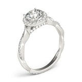 Lab-Grown Diamond 2.00 CT DE/VS Halo Engagement Ring in Platinum