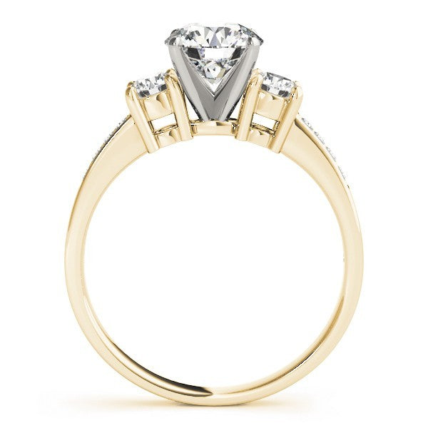 0.50Ct To 2.00Ct Lab Grown Round Diamond 3 Stone Engagement Ring Platinum
