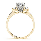 0.50Ct To 2.00Ct Lab Grown Round Diamond 3 Stone Engagement Ring Platinum