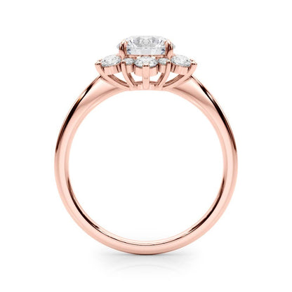 Lab-Grown Diamond Halo Engagement Ring in Platinum