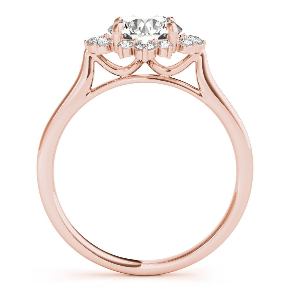 Lab-Grown Diamond Halo Engagement Ring