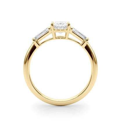 Lab-Grown Oval Diamond 3 Stone Engagement Ring