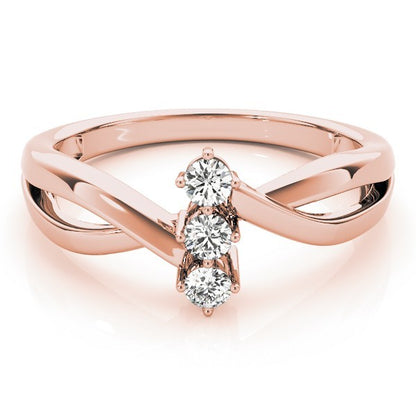 2.00Ct  DE/VS Round Lab Grown Diamond 3 Stone Engagement Ring Platinum