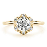 Lab-Grown Diamond 2.00 CT DE/VS Halo Engagement Ring in Platinum