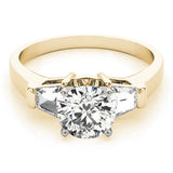 Lab-Grown Round Cut Diamond 3 Stone Engagement Ring In 18K White Gold 2.00Ct DE/VS