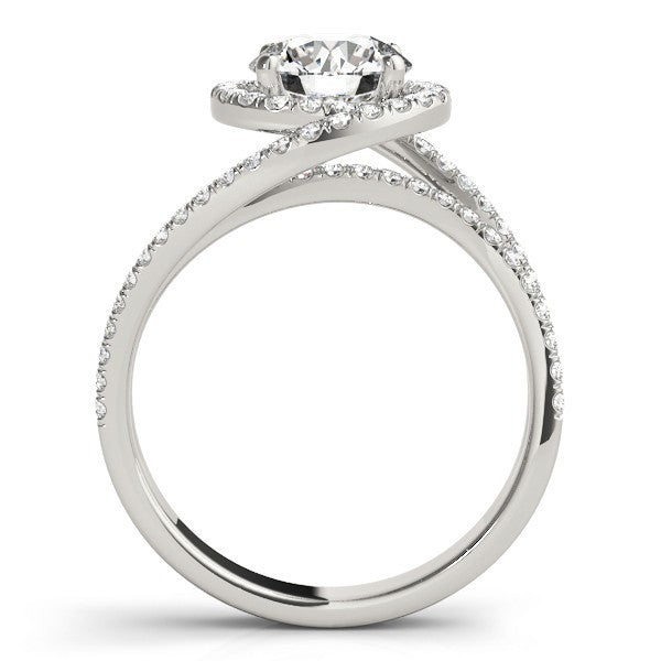 Lab-Grown Diamond Halo Engagement Ring 