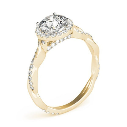 Lab-Grown Diamond 2.00 CT DE/VS Halo Engagement Ring in Platinum