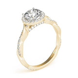 Lab-Grown Diamond 2.00 CT DE/VS Halo Engagement Ring in Platinum