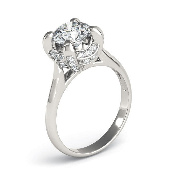 Lab-Grown Diamond Halo Engagement Ring 